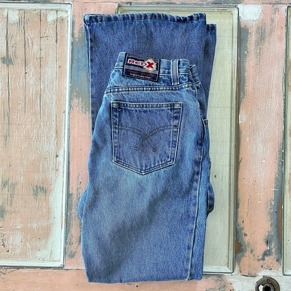26w VTG Red X flare Jeans